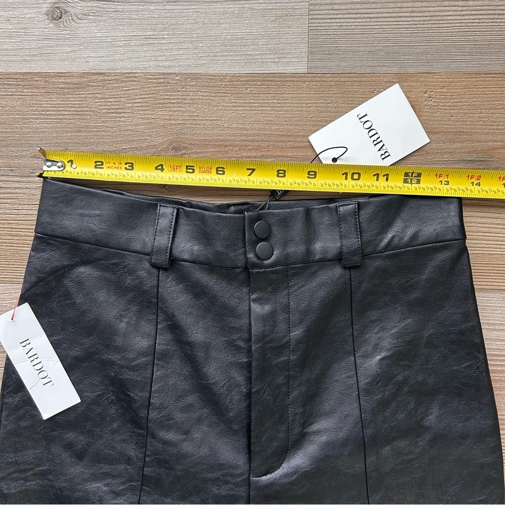 Bardot Polly Vegan Leather Pant in Black - Picture 6 of 10